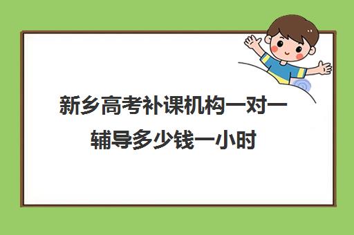 新乡高考补课机构一对一辅导多少钱一小时(高一一对一补课收费)