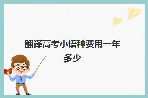 翻译高考小语种费用一年多少(小语种翻译赚钱吗)