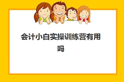 会计小白实操训练营有用吗(会计小白从哪里做起详细的)