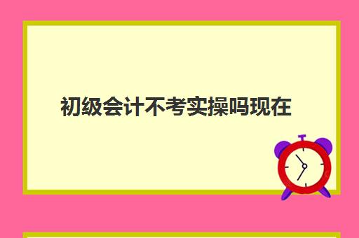 初级会计不考实操吗现在(初级会计证简单吗)