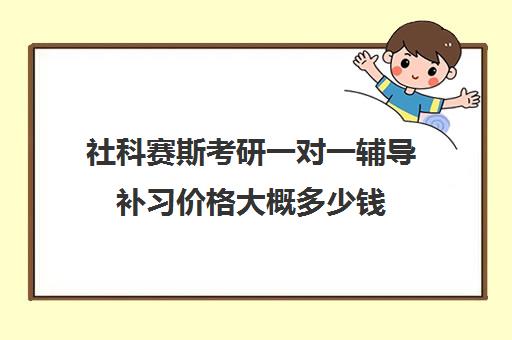 社科赛斯考研一对一辅导补习价格大概多少钱