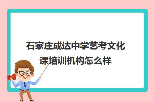 石家庄成达中学艺考文化课培训机构怎么样(艺考生文化课培训前十名)