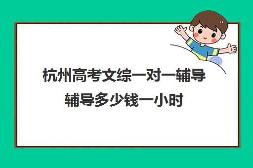 杭州高考文综一对一辅导辅导多少钱一小时(杭州高中补课机构排名)