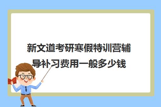 新文道考研寒假特训营辅导补习费用一般多少钱