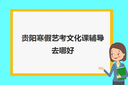 贵阳寒假艺考文化课辅导去哪好(贵阳高三补课哪里最好)