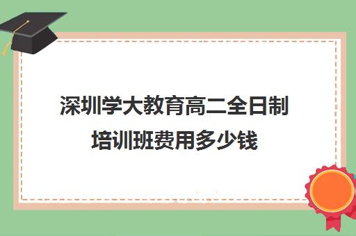 深圳学大教育高二全日制培训班费用多少钱(深大学费多少一年)