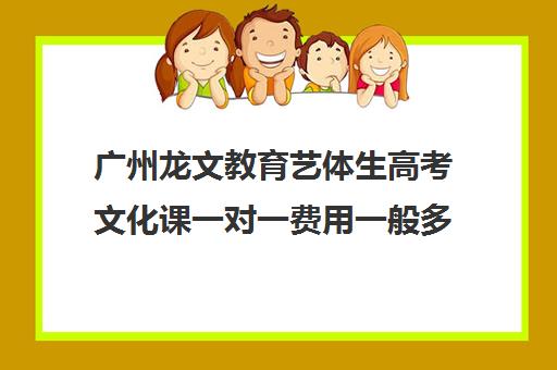 广州龙文教育艺体生高考文化课一对一费用一般多少钱(广州比较好艺考培训机构)