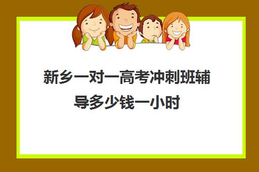 新乡一对一高考冲刺班辅导多少钱一小时(一对一补课一小时多少钱)