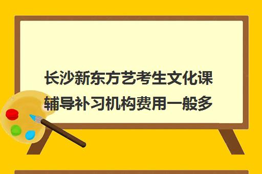 长沙新东方艺考生文化课辅导补习机构费用一般多少钱