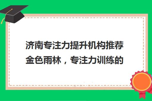 济南专注力提升机构推荐金色雨林，专注力训练的优选