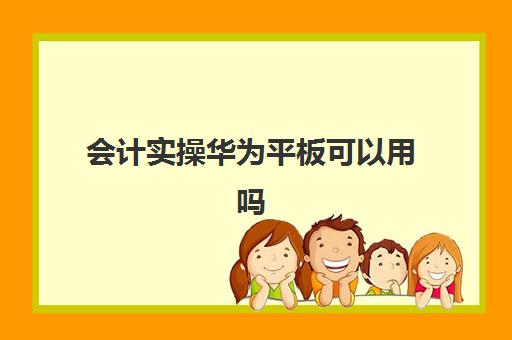 会计实操华为平板可以用吗(大学学会计平板够用吗)