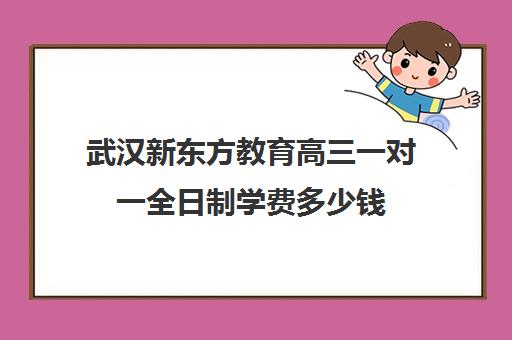 武汉新东方教育高三一对一全日制学费多少钱（新东方学费多少一年）