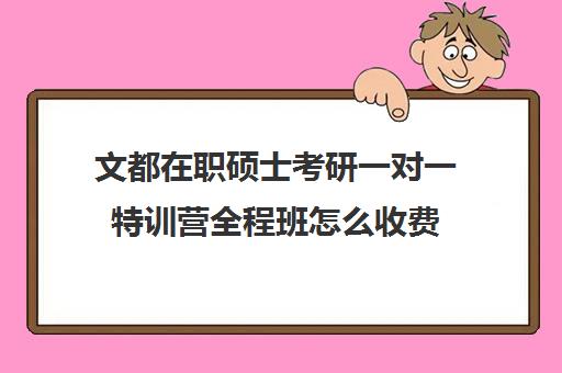 文都在职硕士考研一对一特训营全程班怎么收费（在职研究生哪个培训机构好）