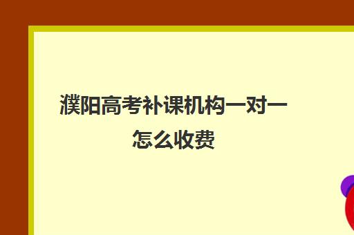 濮阳高考补课机构一对一怎么收费(高考冲刺班一般收费)