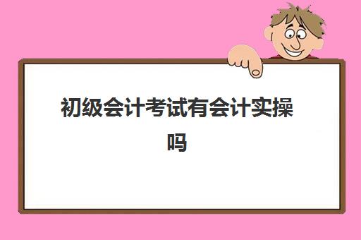 初级会计考试有会计实操吗(初级会计免费全教程)