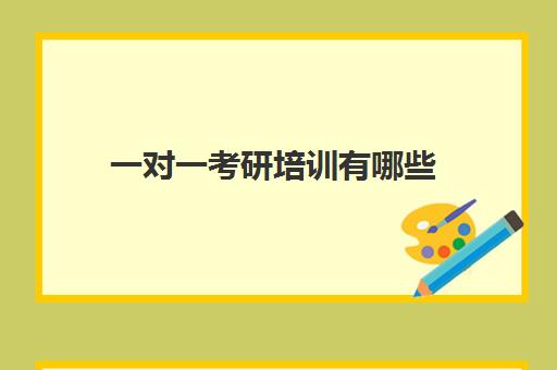 一对一考研培训有哪些(考研网课一对一)