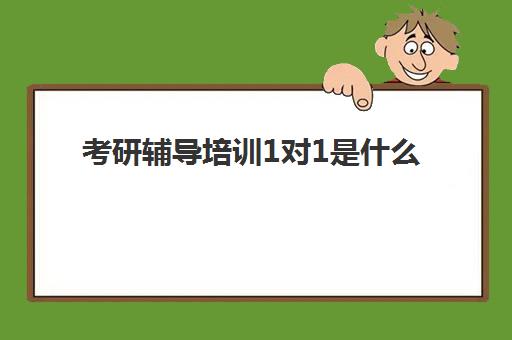 考研辅导培训1对1是什么(考研一对一辅导哪个机构好)