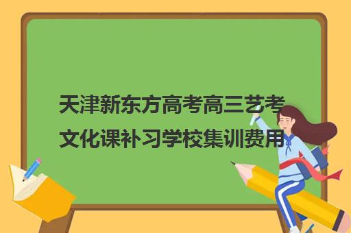 天津新东方高考高三艺考文化课补习学校集训费用多少钱