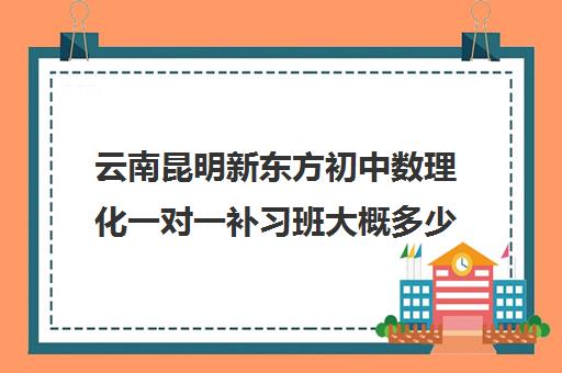 云南昆明新东方初中数理化一对一补习班大概多少钱