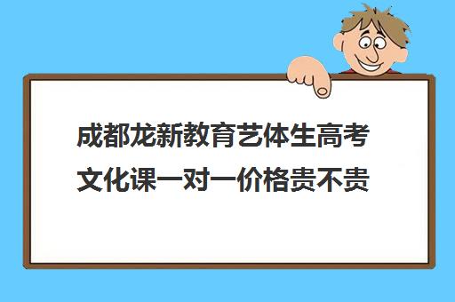 成都龙新教育艺体生高考文化课一对一价格贵不贵？多少钱一年（成都艺考集训机构）