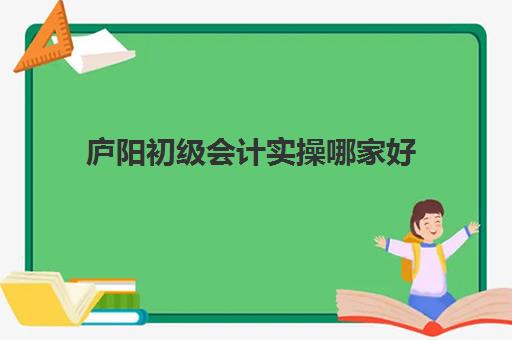 庐阳初级会计实操哪家好(初级会计有必要报班吗多少钱)