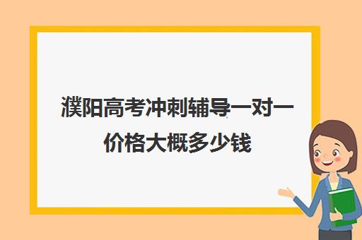 濮阳高考冲刺辅导一对一价格大概多少钱(高考冲刺班有用吗)