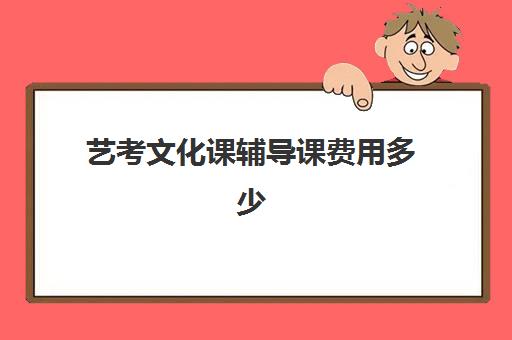 艺考文化课辅导课费用多少(艺考培训一对一价格多少)