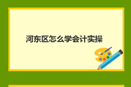 河东区怎么学会计实操(会计初级如何自学)