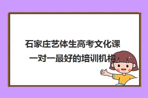 石家庄艺体生高考文化课一对一最好的培训机构(艺考生一对一的辅导)