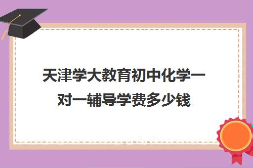 天津学大教育初中化学一对一辅导学费多少钱（学大教育价格表）