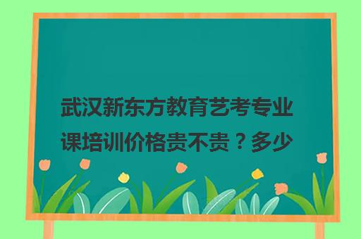 武汉新东方教育艺考专业课培训价格贵不贵？多少钱一年（新东方有专升本培训班吗）