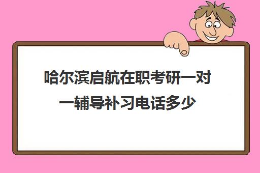 哈尔滨启航在职考研一对一辅导补习电话多少