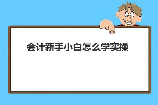 会计新手小白怎么学实操(会计怎么学快速入门)