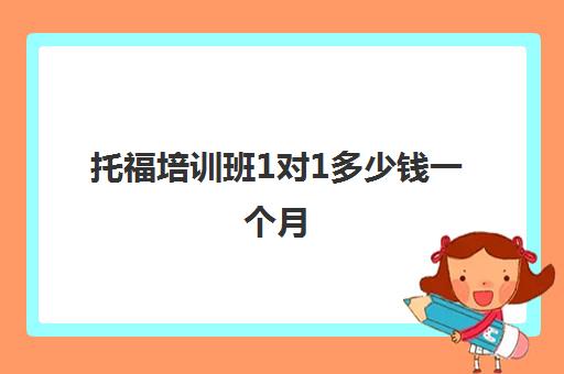 托福培训班1对1多少钱一个月(托福培训班学费一般多少钱)