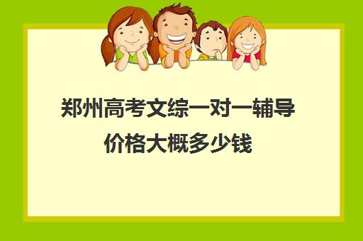 郑州高考文综一对一辅导价格大概多少钱(郑州高考辅导机构哪个好)