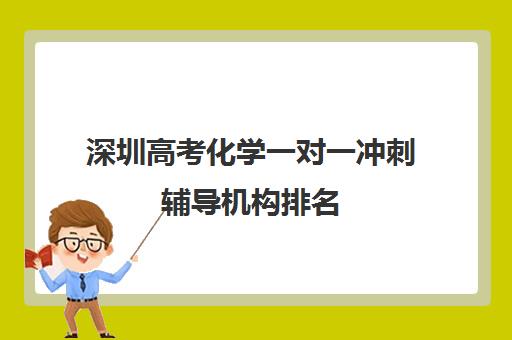 深圳高考化学一对一冲刺辅导机构排名(广东高考培训机构排名)