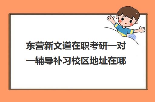 东营新文道在职考研一对一辅导补习校区地址在哪