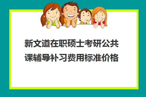 新文道在职硕士考研公共课辅导补习费用标准价格表