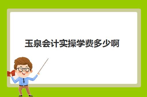 玉泉会计实操学费多少啊(初级会计培训费用一般多少钱)