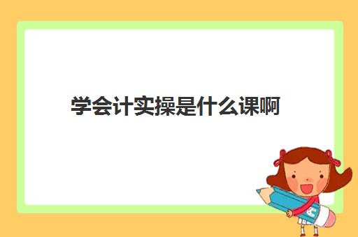 学会计实操是什么课啊(会计专业的课程学内账吗)