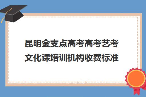 昆明金支点高考高考艺考文化课培训机构收费标准一览表(昆明艺考培训哪家最好)