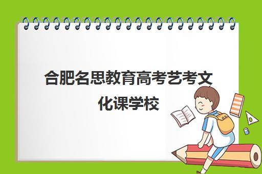 合肥名思教育高考艺考文化课学校（合肥艺考培训机构哪家好）