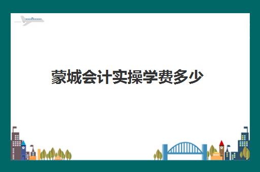 蒙城会计实操学费多少(蒙城驾校报名费)