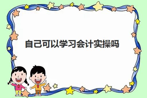 自己可以学习会计实操吗