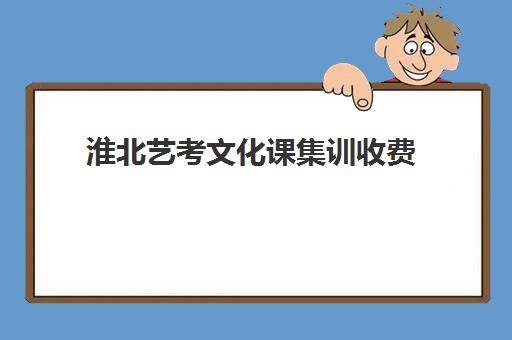 淮北艺考文化课集训收费(艺考集训一般多少钱)