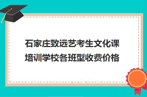 石家庄致远艺考生文化课培训学校各班型收费价格(石家庄致远和新东方哪个好)