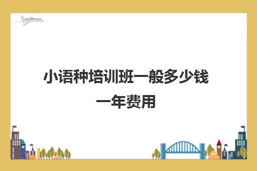 小语种培训班一般多少钱一年费用(学小语种一般要多少钱)