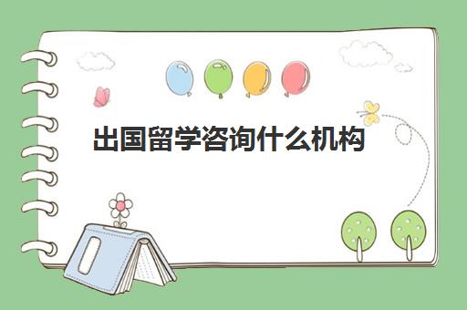 出国留学咨询什么机构(出国留学咨询)