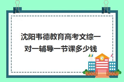 沈阳韦德教育高考文综一对一辅导一节课多少钱(沈阳高中一对一补课价格)