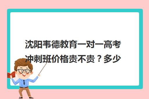 沈阳韦德教育一对一高考冲刺班价格贵不贵？多少钱一年(沈阳高中一对一补课价格)